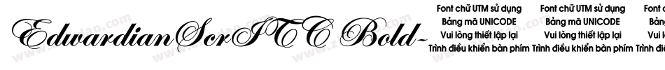 EdwardianScrITC Bold字体转换